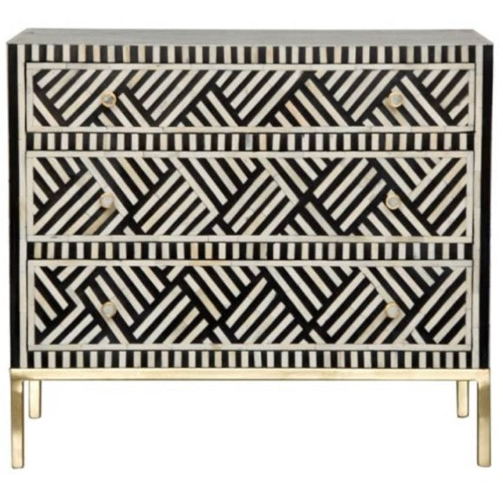 Miffy Bone Inlay Chest of Drawer