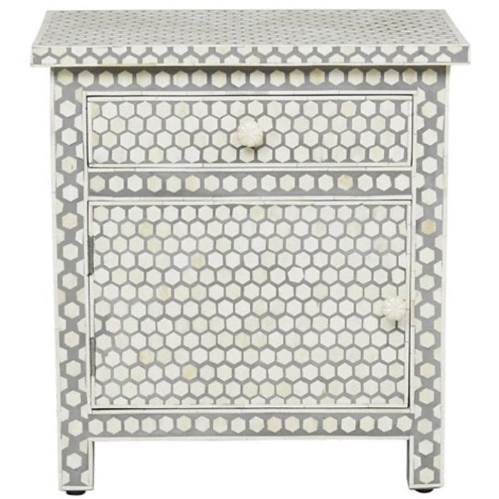 Amma Bone Inlay Bedside