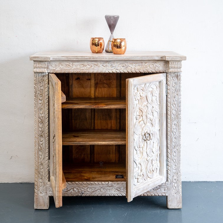 Ciri Carved Wooden Chest