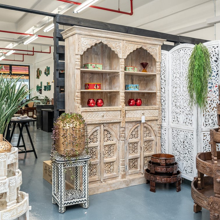 Pierce Carved Bookcase