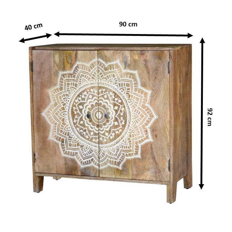 Alex Carved Wooden Cabinet