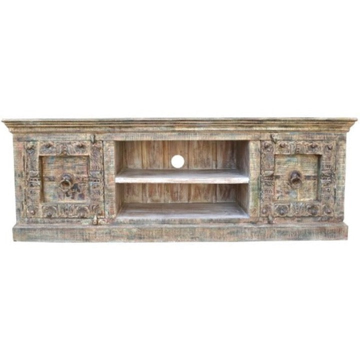 Morfogen Hand Carved Wooden TV Cabinet