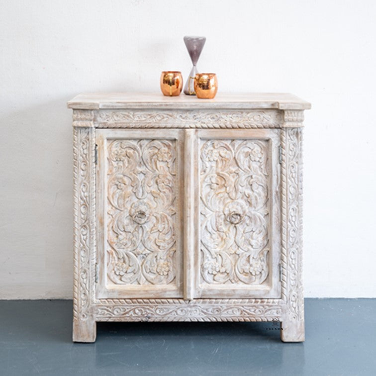 Ciri Carved Wooden Chest