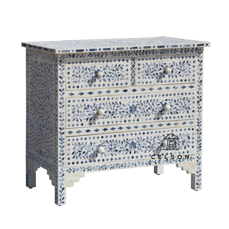 Janina Bone Inlay Chest of Drawer