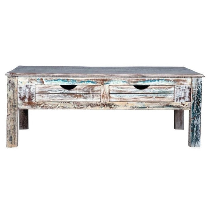 Lynskey Carved Wooden Coffee Table