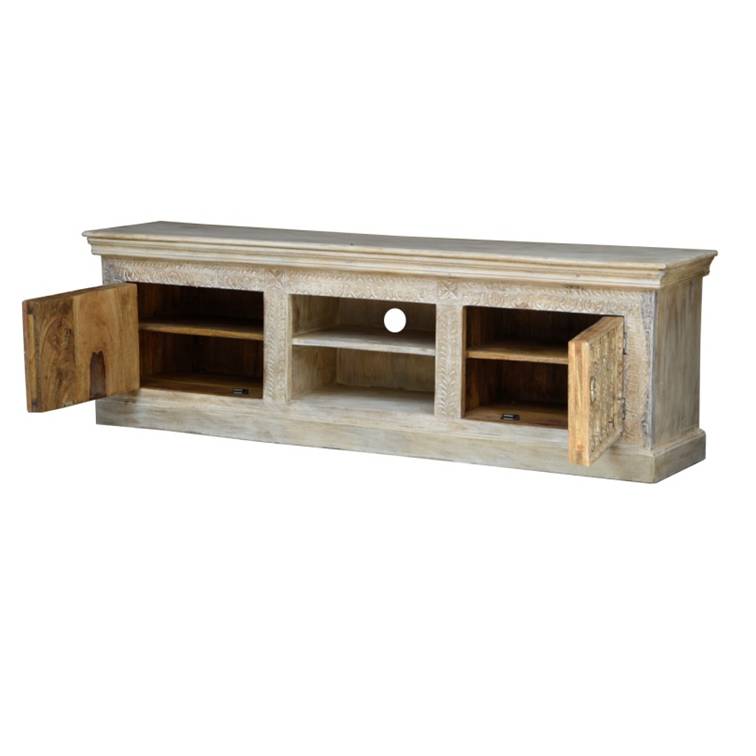 Emily Hand Carved Wooden TV Cabinet