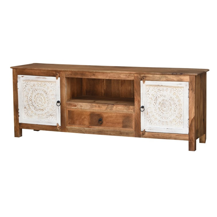 William Hand Carved TV Cabinet