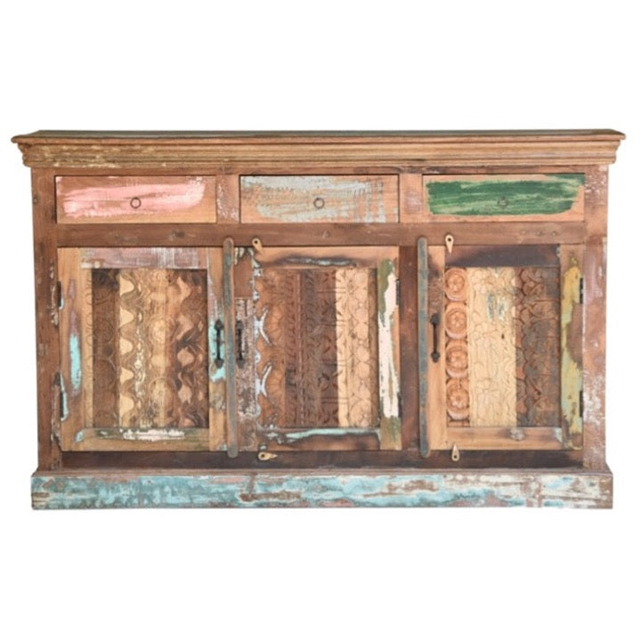 Lofuh Hand Carved Wooden Buffet