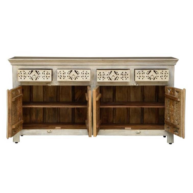 Ciara Carved Wooden SideBoard