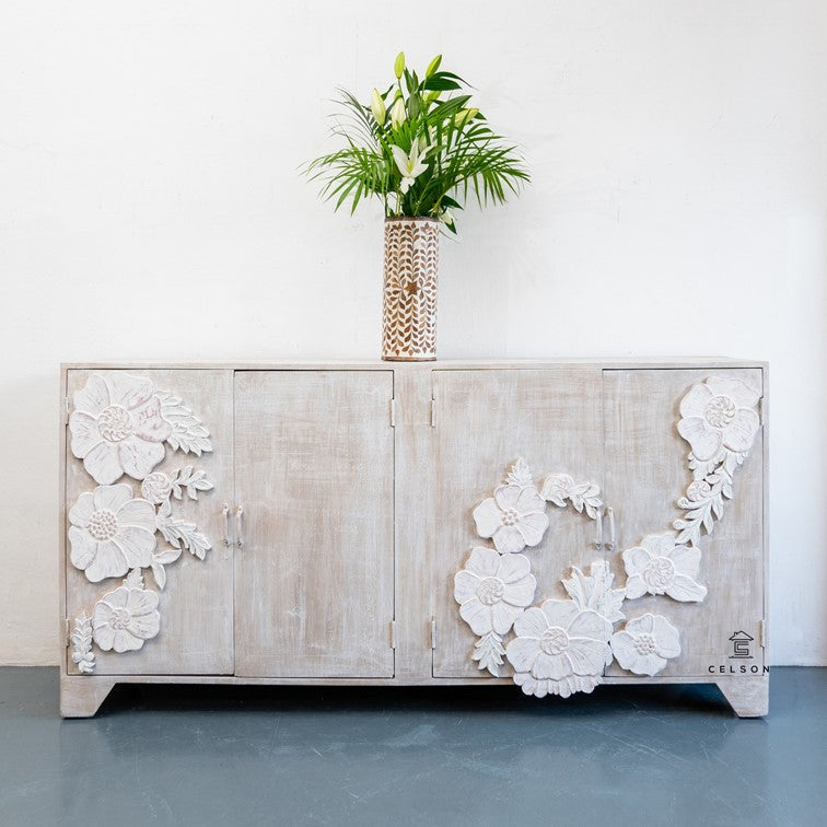 Fionna Hand Carved Side Board