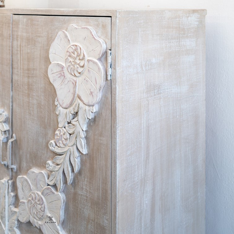 Fionna Hand Carved Side Board