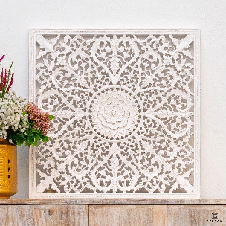 Fink Carved Wall Panel Distressed