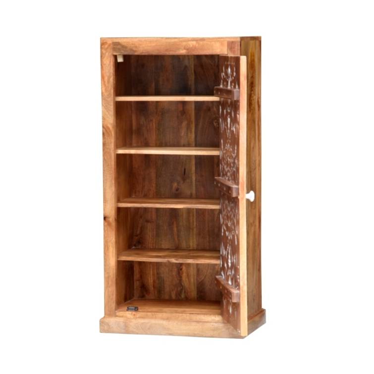 Sam Hand Carved Wooden Shoe Cabinet