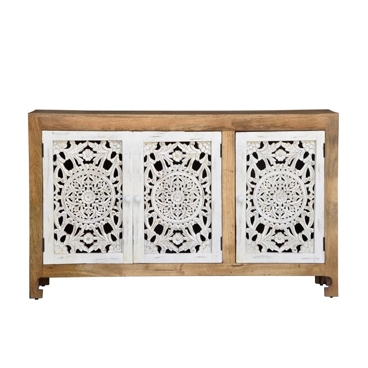 Sana Hand Carved Wooden Sideboard