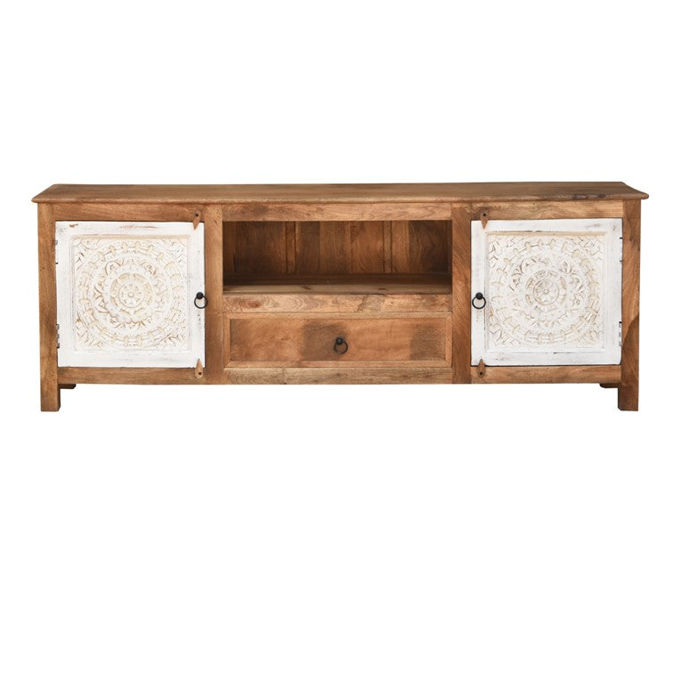 William Hand Carved TV Cabinet