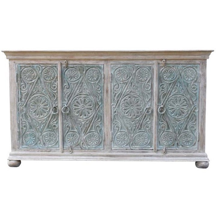 Lim Hand Carved Wooden Side Board