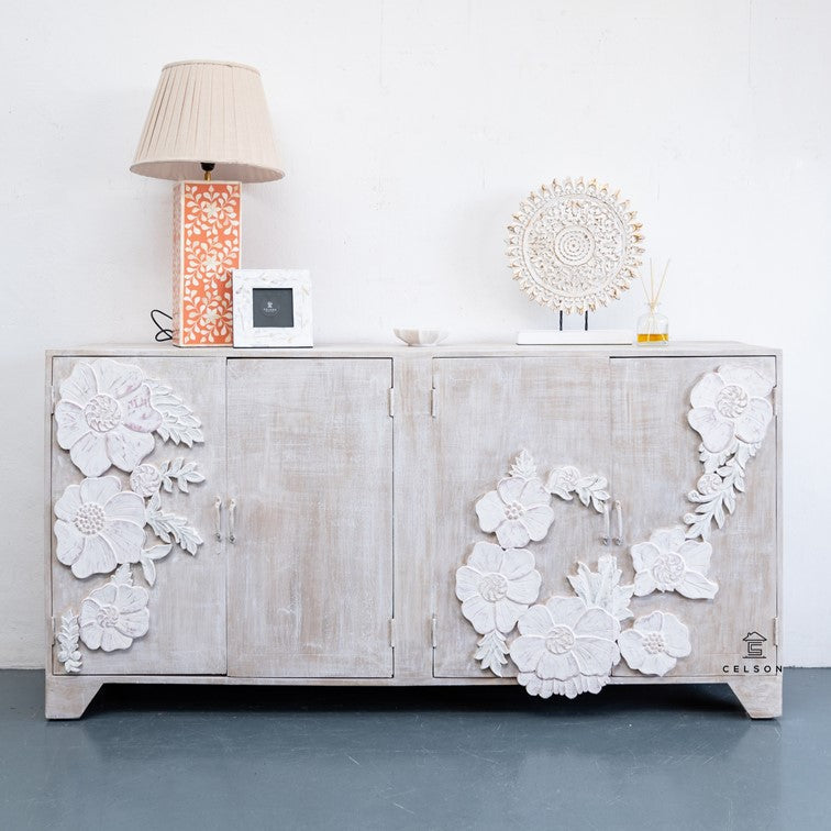 Fionna Hand Carved Side Board