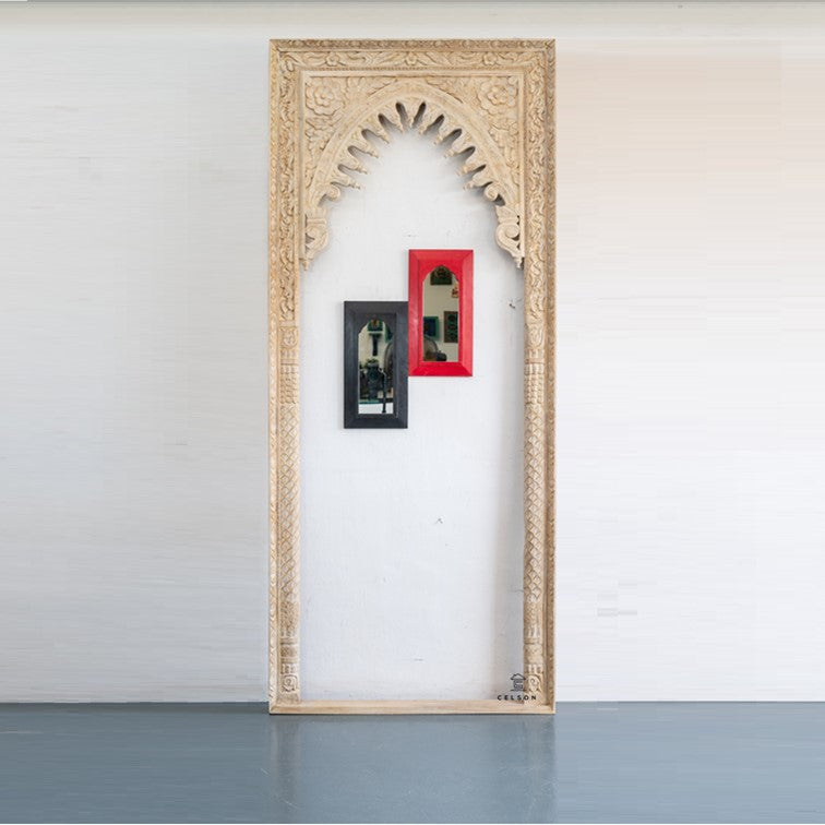 Amber Hand Carved Mirror