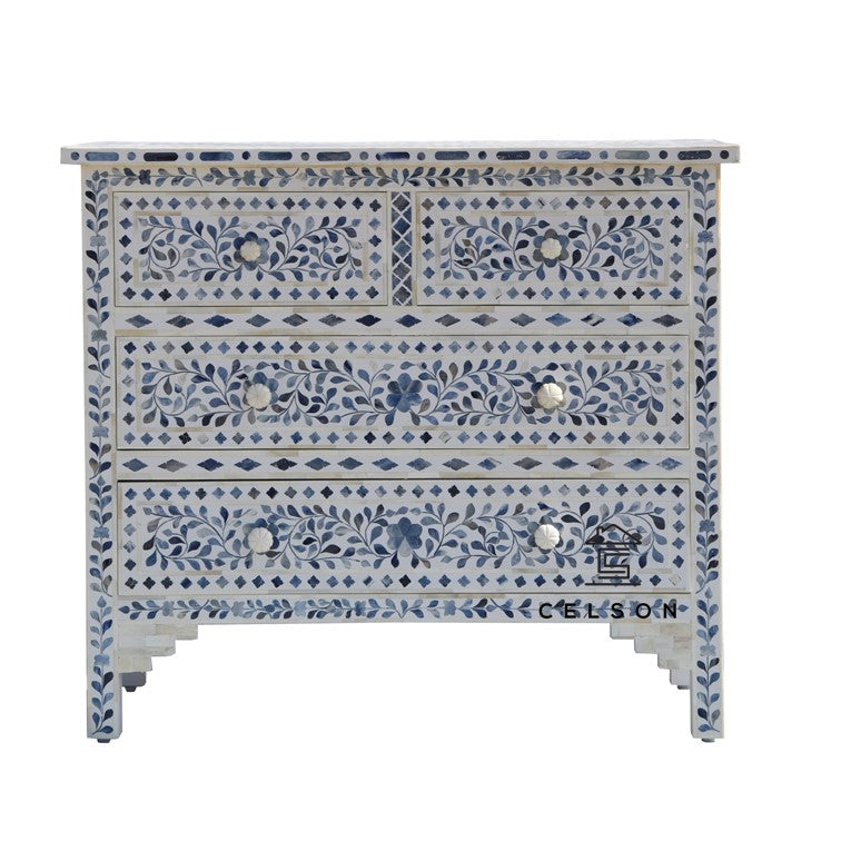 Janina Bone Inlay Chest of Drawer