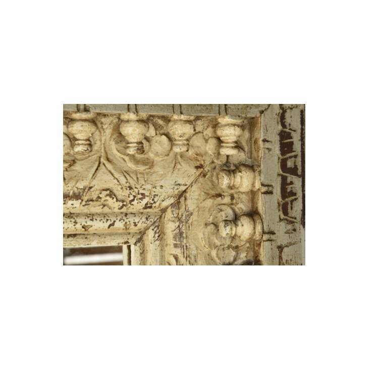 Lee Hand Carved Wooden Mirror