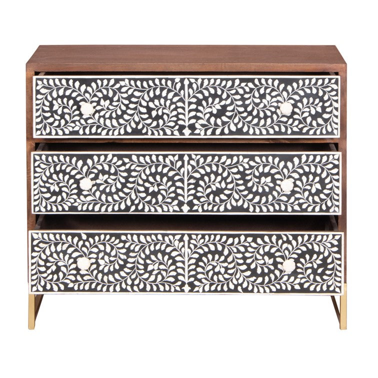 Riva Bone Inlay Chest of Drawer