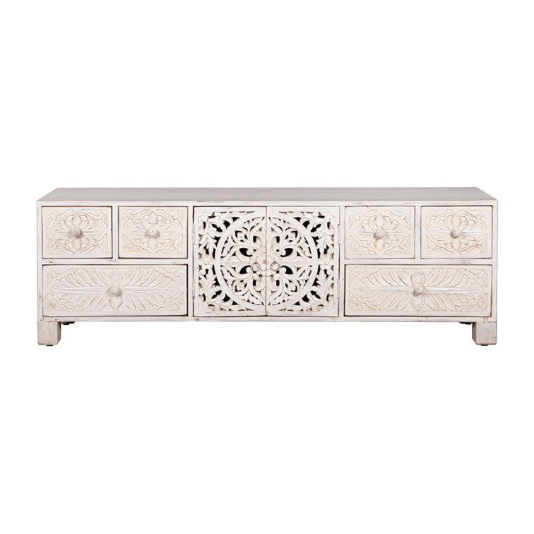 Amor Hand Carved Wooden TV Cabinet