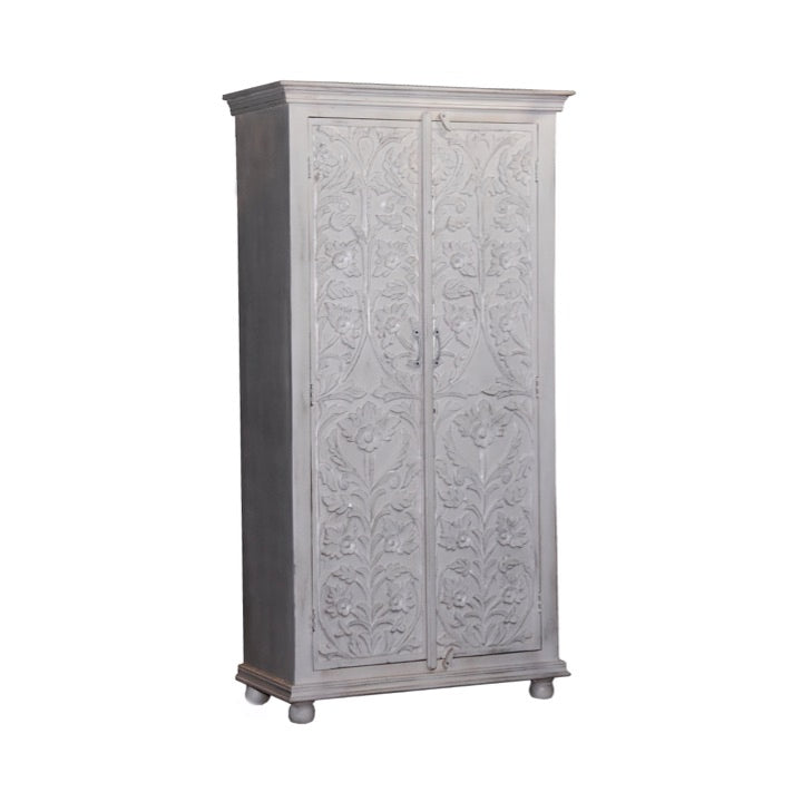 Rivia Hand Carved Almirah