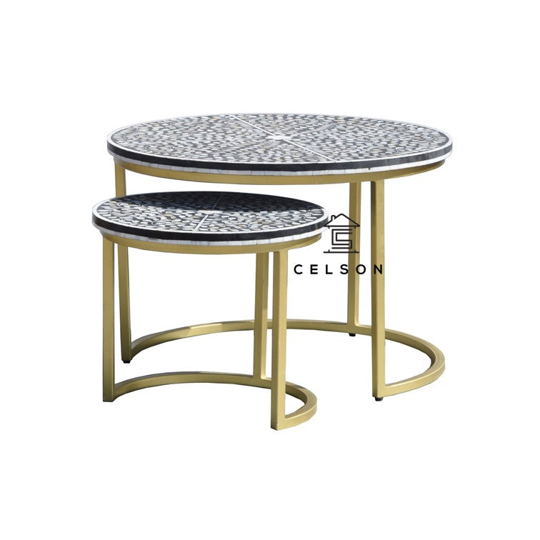 Veronica Mother of Pearl Inlay Nesting Coffee Table