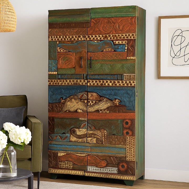 Wivan Hand Carved Almirah