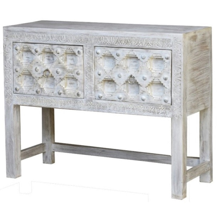 Allison Wooden Hand Carved Console Table