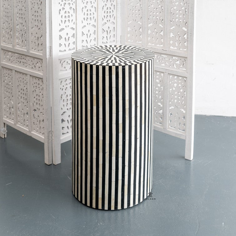 Eli Bone Inlay Stool