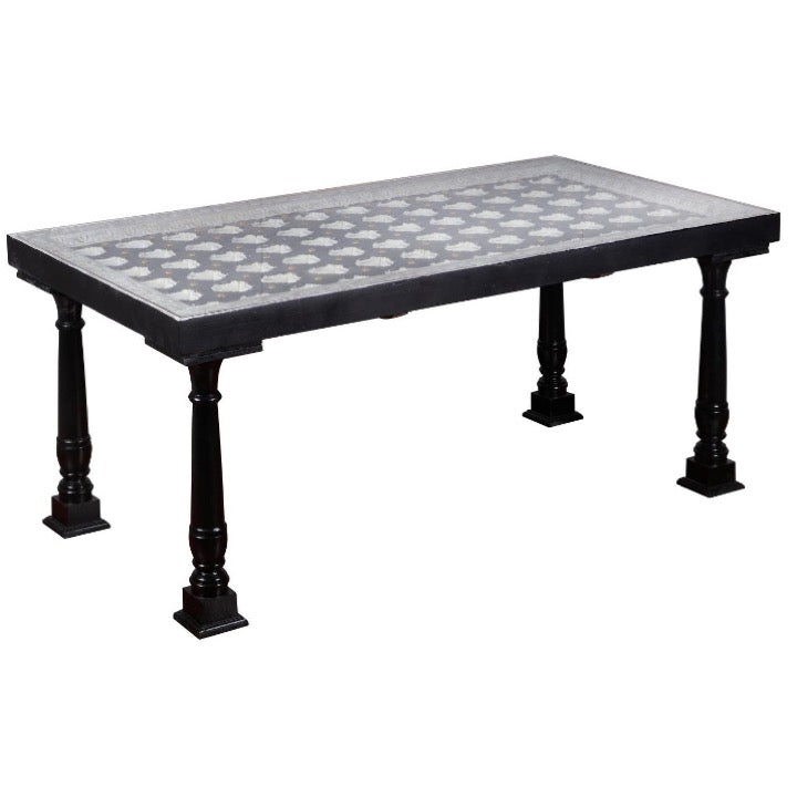 Maahi Carved Wooden Dining Table