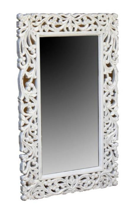 Camila Hand Carved Wooden Mirror