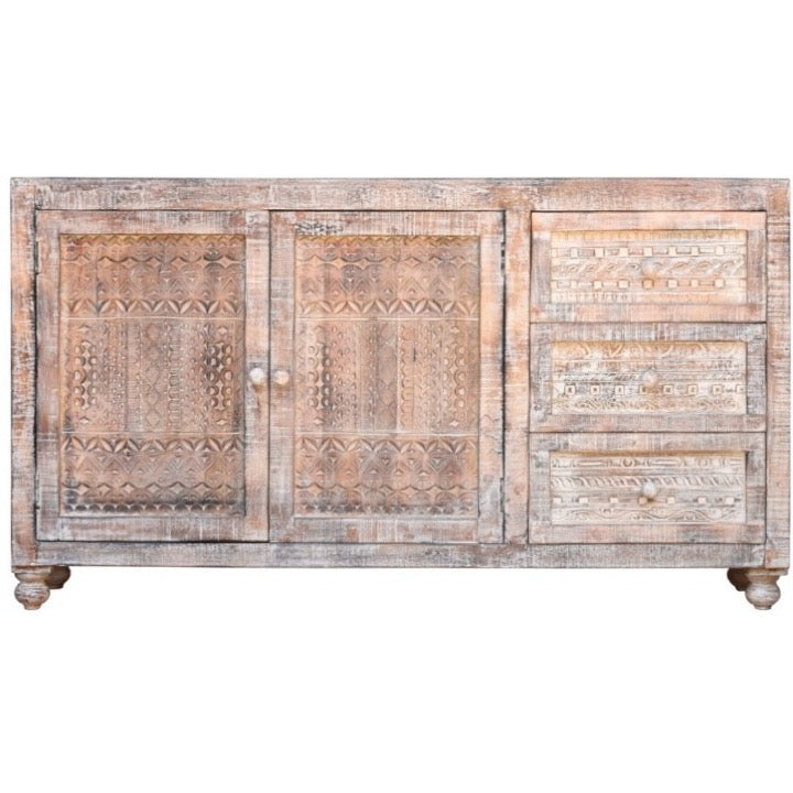 Euan Carved Wooden Buffet