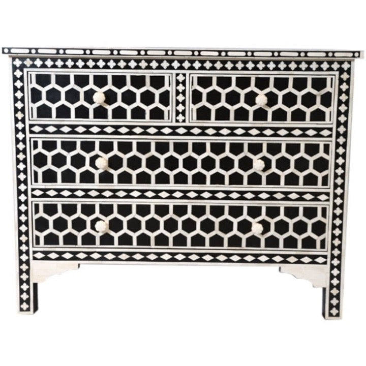 Kat Bone Inlay chest of Drawer