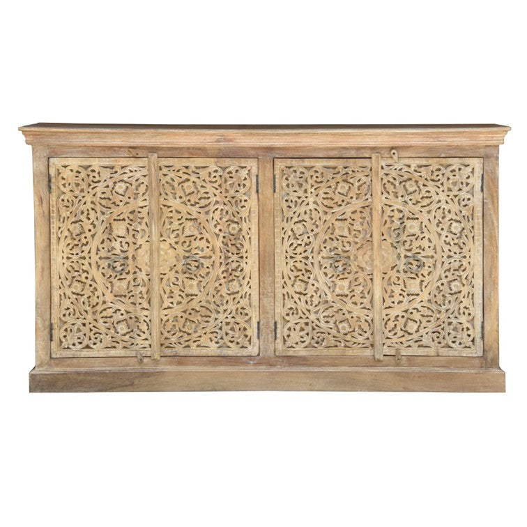 Anaya Hand Carved Side Board
