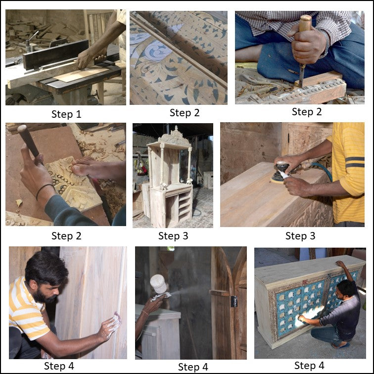 Gaya Hand Carved Almirah