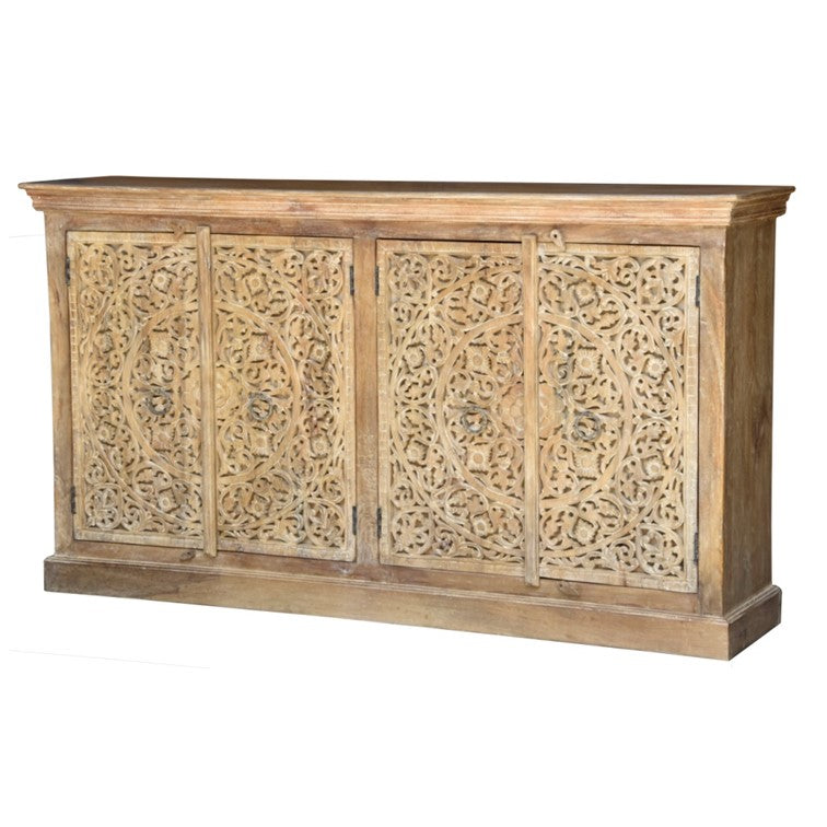 Anaya Hand Carved Side Board