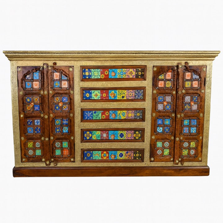 Cleve Wooden Tile Sideboard