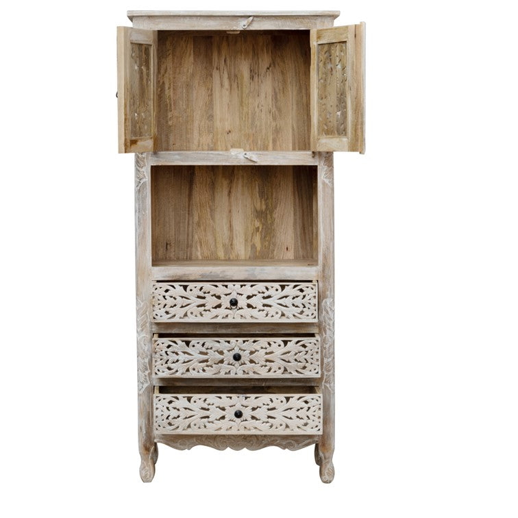 Amory Hand Carved Cabinet