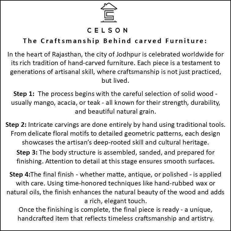 Anna Carved Wooden Chest