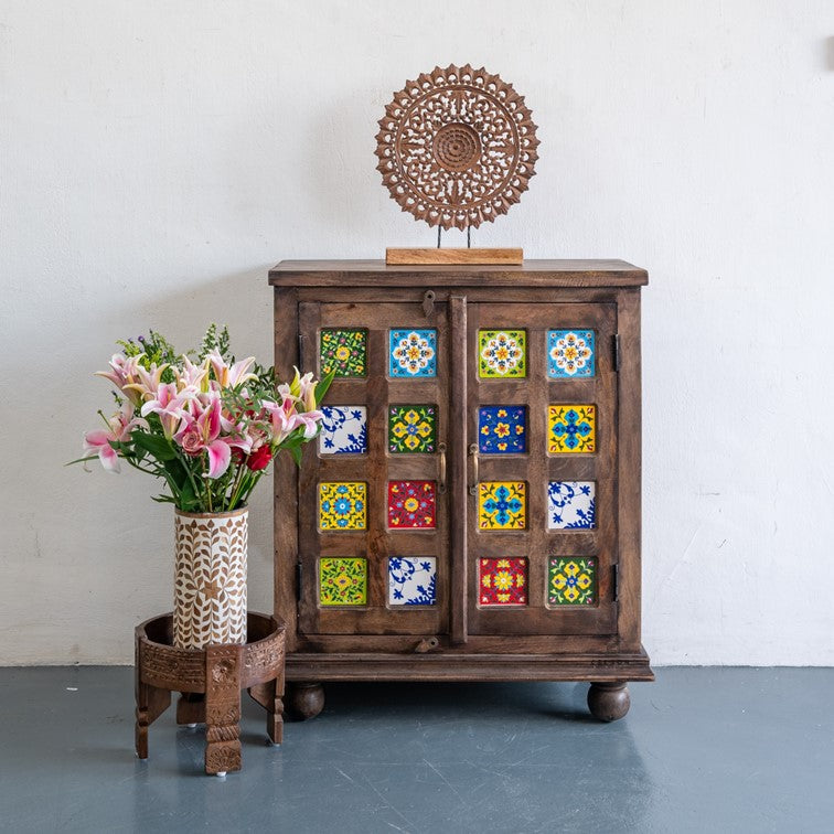 Biba Wooden Carved Table Decor