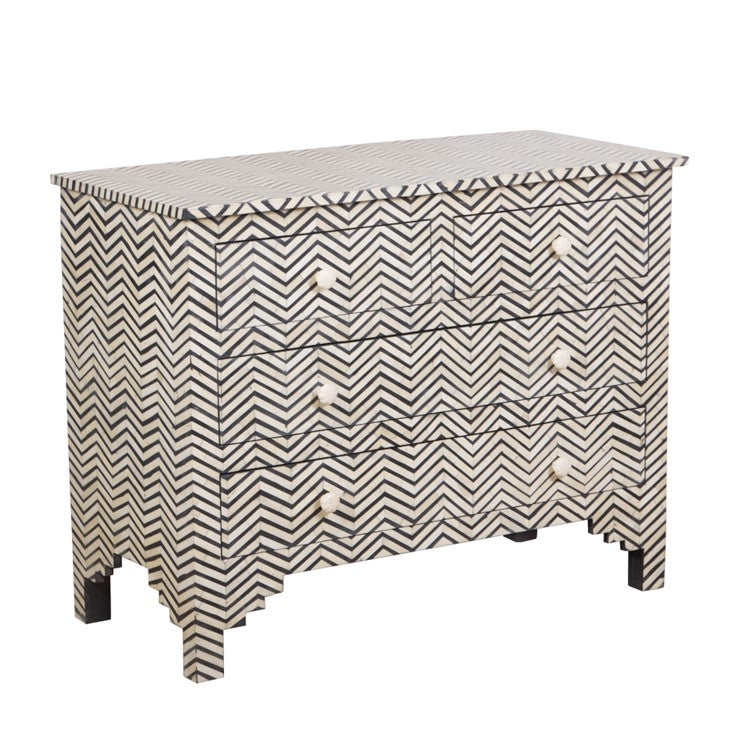 Elera Bone Inlay Chest of Drawer