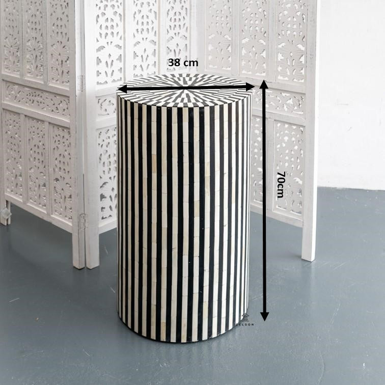 Eli Bone Inlay Stool
