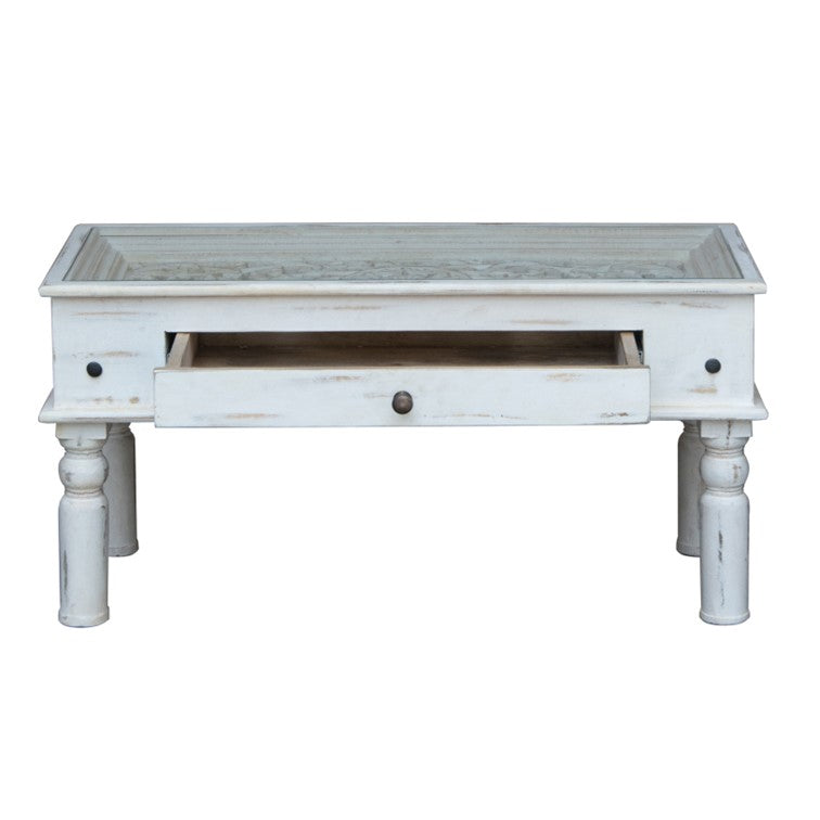 Lee Wooden Carved Coffee Table