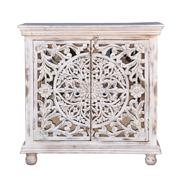 Nicole Carved Wooden Cabinet