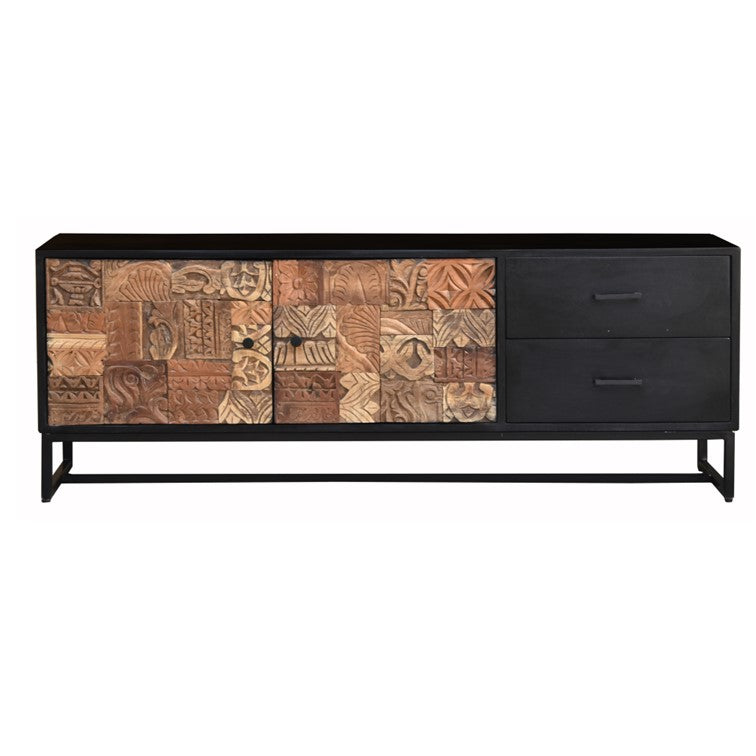 Diana Hand Carved Wooden TV Cabinet