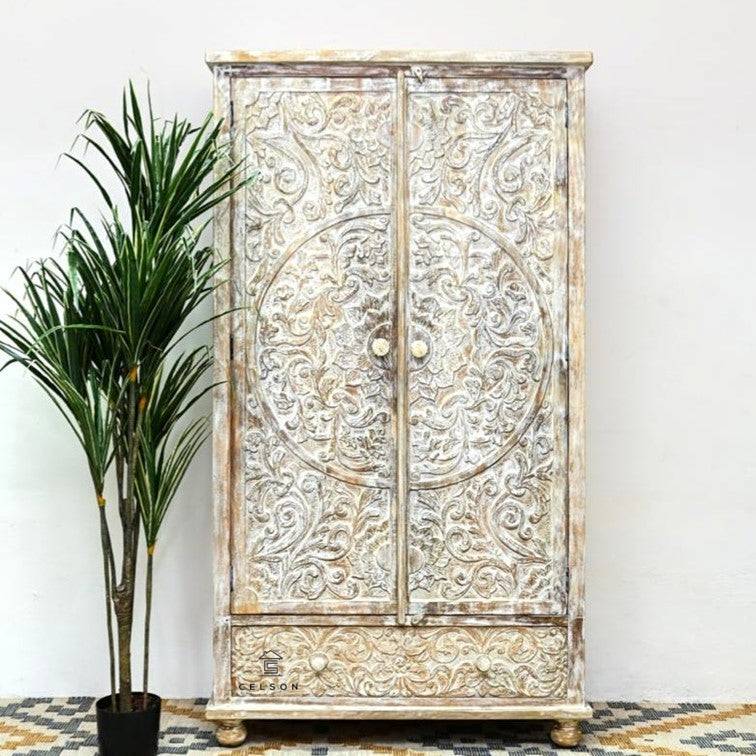 Kate Hand Carved Almirah