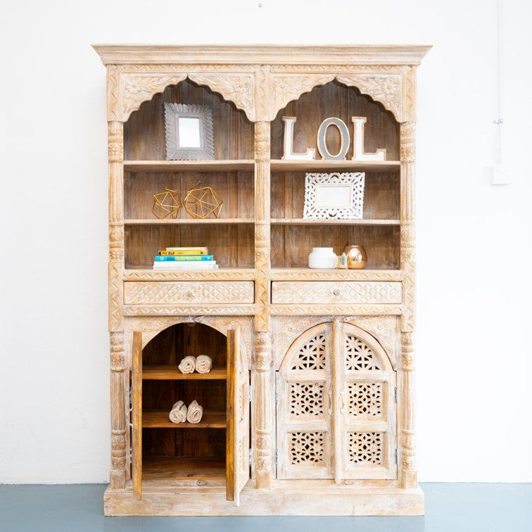 Pierce Carved Bookcase