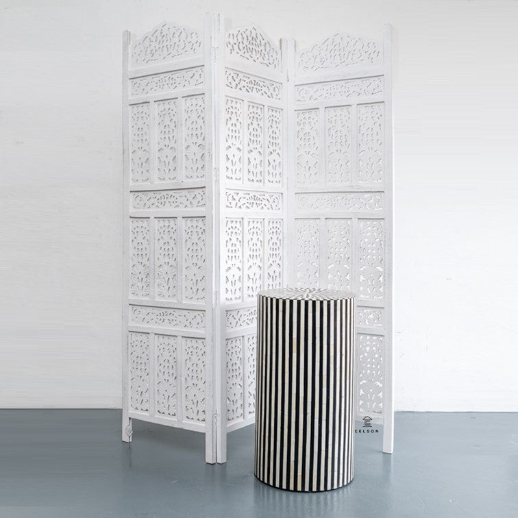 Eli Bone Inlay Stool